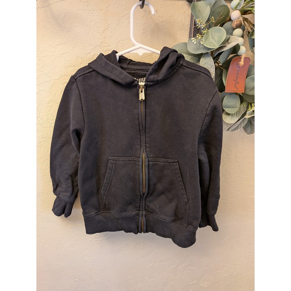 Duluth Trading Co Kids Black Full Zip Hoodie Tougher Than A Giant Angry Beaver 5